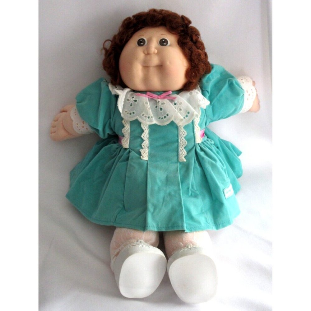 Vintage Cabbage Patch Doll Coleco 1978 1982 Auburn Hair Brown Hair Dimples Rare